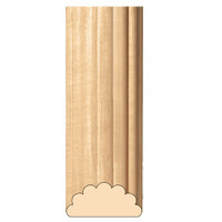 MLD5812CH_1 1/2" Md Reeded Half Round 8' pc Cherry