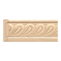 MLD7048RO_3 1/2" Panel Moulding w/ Madeline Insert Red Oak