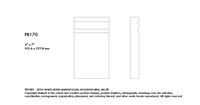 PB170POP_1 X 4 X 7 Plynth Block Poplar