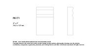 PB171RO_1 X 3 X 5 Plynth Block Red Oak