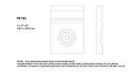 PB186RO_1 X 5 1/2 X 8 Plynth Blk Red Oak