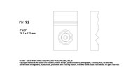 PB192RO_1 X 3 X 5 Plynth Block Red Oak