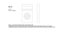 PB193RO_1 X 4 X 7 Plynth Block Red Oak