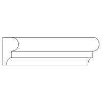 PM521RO_1 X 1 3/4 Panel Mould Red Oak