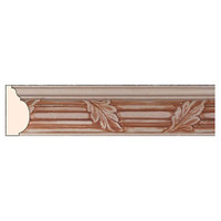 PM71POP_3/4 X 1 3/4 Leaf & Reed Panel Mould Poplar