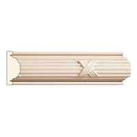 PM8552POP_11/16 X 2 Reed/Rib Panel Mould Poplar