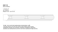 WBB8120RES_1 11/16 X 2 REED/RIBBON RESIN