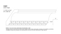 WCM81RES_1 1/16 X 4 3/4 CORNICE RESIN