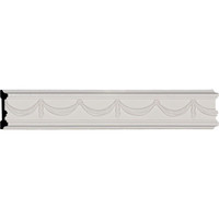 2 1/2"H x 1/2"P x 95 5/8"L, (4 3/4" Repeat), Federal Chair Rail