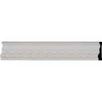 3 1/4"H x 3/4"P x 95 7/8"L, (1 5/8" Repeat), Egg & Dart Chair Rail