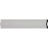 5 5/8"H x 1 1/8"P x 96 1/8"L, (3 1/4" Repeat), Egg & Dart Chair Rail