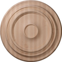 20"OD x 1 3/4"P Carved Traditional Ceiling Medallion, Cherry