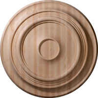 24"OD x 2 1/4"P Carved Traditional Ceiling Medallion, Cherry