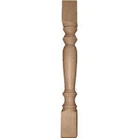 3 3/4"W x 3 3/4"D x 35 1/2"H Legacy Tapered Cabinet Column (Top Block: 6 1/8", Bottom Block: 7 1/8")