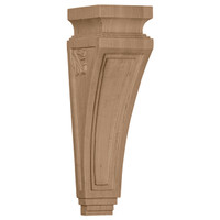 3 7/8"W x 4 1/2"D x 14"H Arts and Crafts Corbel, Cherry