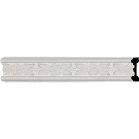 1 7/8"H x 5/8"P x 95 3/4"L, (2 5/8" Repeat), Flower Chair Rail