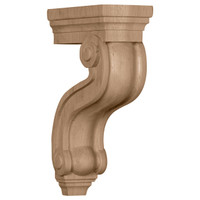 3 7/8"W x 8"D x 13"H Los Angeles Hollow Back Corbel, Cherry