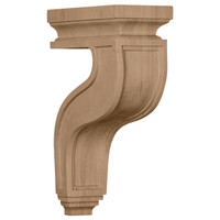 4"W x 8 1/2"D x 13"H Hollow Back Corbel, Maple