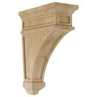 4 1/2"W x 10"D x 13 3/4"H Arlington Corbel, Rubberwood