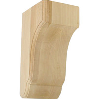 4 3/4"W x 5 1/2"D x 10"H Capistrano Mission Corbel, Maple