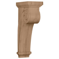 6 1/4"W x 10"D x 22"H Scroll Corbel