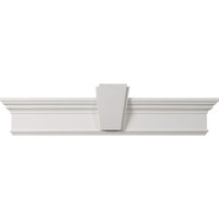 176" Bottom Width x 179 1/2" Top Width x 7 1/4"H x 1"P Crosshead w/ Deco Keystone