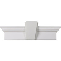 24" Bottom Width x 27 1/2" Top Width x 6"H x 1"P Crosshead w/ Deco Keystone
