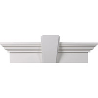 148" Bottom Width x 156 1/4" Top Width x 9"H x 1"P Crosshead w/ Deco Keystone