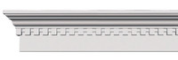54 7/8"W x 9"H x 1 1/4"P, Seville Traditional Crosshead with Dentil