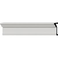7 1/4"H x 96"W  x 2 3/4" Top Projection x 1" Bottom Projection Traditional Fascia Header