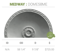 58 1/4"OD x 9 7/8"P Medway Dome