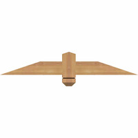36"W x 06"H x 3 1/2"D x 3 1/2"F, 04/12 Pitch, Eugene Smooth Timber Gable Bracket, Western Red Cedar