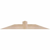 36"W x 06"H x 3 1/2"D x 3 1/2"F, 04/12 Pitch, Portland Smooth Timber Gable Bracket, Douglas Fir