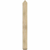 36"W x 06"H x 04"D x 6"F, 04/12 Pitch, Eugene Rough Sawn Timber Gable Bracket, Douglas Fir