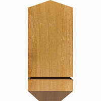 36"W x 06"H x 04"D x 6"F, 04/12 Pitch, Eugene Rough Sawn Timber Gable Bracket, Western Red Cedar
