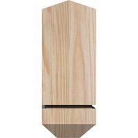 36"W x 06"H x 3 1/2"D x 5 1/2"F, 04/12 Pitch, Eugene Smooth Timber Gable Bracket, Douglas Fir