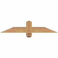 36"W x 07"H x 3 1/2"D x 3 1/2"F, 05/12 Pitch, Eugene Smooth Timber Gable Bracket, Western Red Cedar