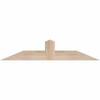 36"W x 07"H x 3 1/2"D x 3 1/2"F, 05/12 Pitch, Portland Smooth Timber Gable Bracket, Douglas Fir