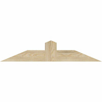 36"W x 07"H x 04"D x 4"F, 05/12 Pitch, Portland Rough Sawn Timber Gable Bracket, Douglas Fir