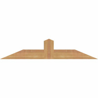 36"W x 07"H x 3 1/2"D x 3 1/2"F, 05/12 Pitch, Portland Smooth Timber Gable Bracket, Western Red Cedar
