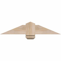 36"W x 07"H x 3 1/2"D x 5 1/2"F, 05/12 Pitch, Eugene Smooth Timber Gable Bracket, Douglas Fir