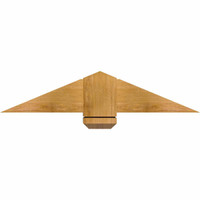 36"W x 07"H x 04"D x 6"F, 05/12 Pitch, Eugene Rough Sawn Timber Gable Bracket, Western Red Cedar