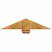 36"W x 07"H x 06"D x 6"F, 05/12 Pitch, Eugene Rough Sawn Timber Gable Bracket, Western Red Cedar