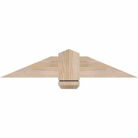 36"W x 07"H x 5 1/2"D x 5 1/2"F, 05/12 Pitch, Eugene Smooth Timber Gable Bracket, Douglas Fir