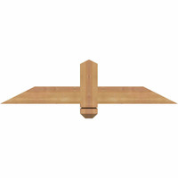36"W x 09"H x 3 1/2"D x 3 1/2"F, 06/12 Pitch, Eugene Smooth Timber Gable Bracket, Western Red Cedar