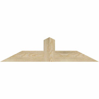 36"W x 09"H x 04"D x 4"F, 06/12 Pitch, Portland Rough Sawn Timber Gable Bracket, Douglas Fir