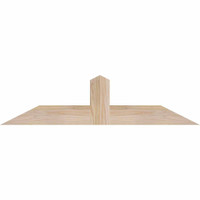 36"W x 09"H x 3 1/2"D x 3 1/2"F, 06/12 Pitch, Portland Smooth Timber Gable Bracket, Douglas Fir