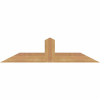 36"W x 09"H x 3 1/2"D x 3 1/2"F, 06/12 Pitch, Portland Smooth Timber Gable Bracket, Western Red Cedar
