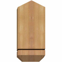 36"W x 09"H x 3 1/2"D x 5 1/2"F, 06/12 Pitch, Bellingham Smooth Timber Gable Bracket, Western Red Cedar