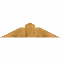 36"W x 09"H x 04"D x 6"F, 06/12 Pitch, Portland Rough Sawn Timber Gable Bracket, Western Red Cedar